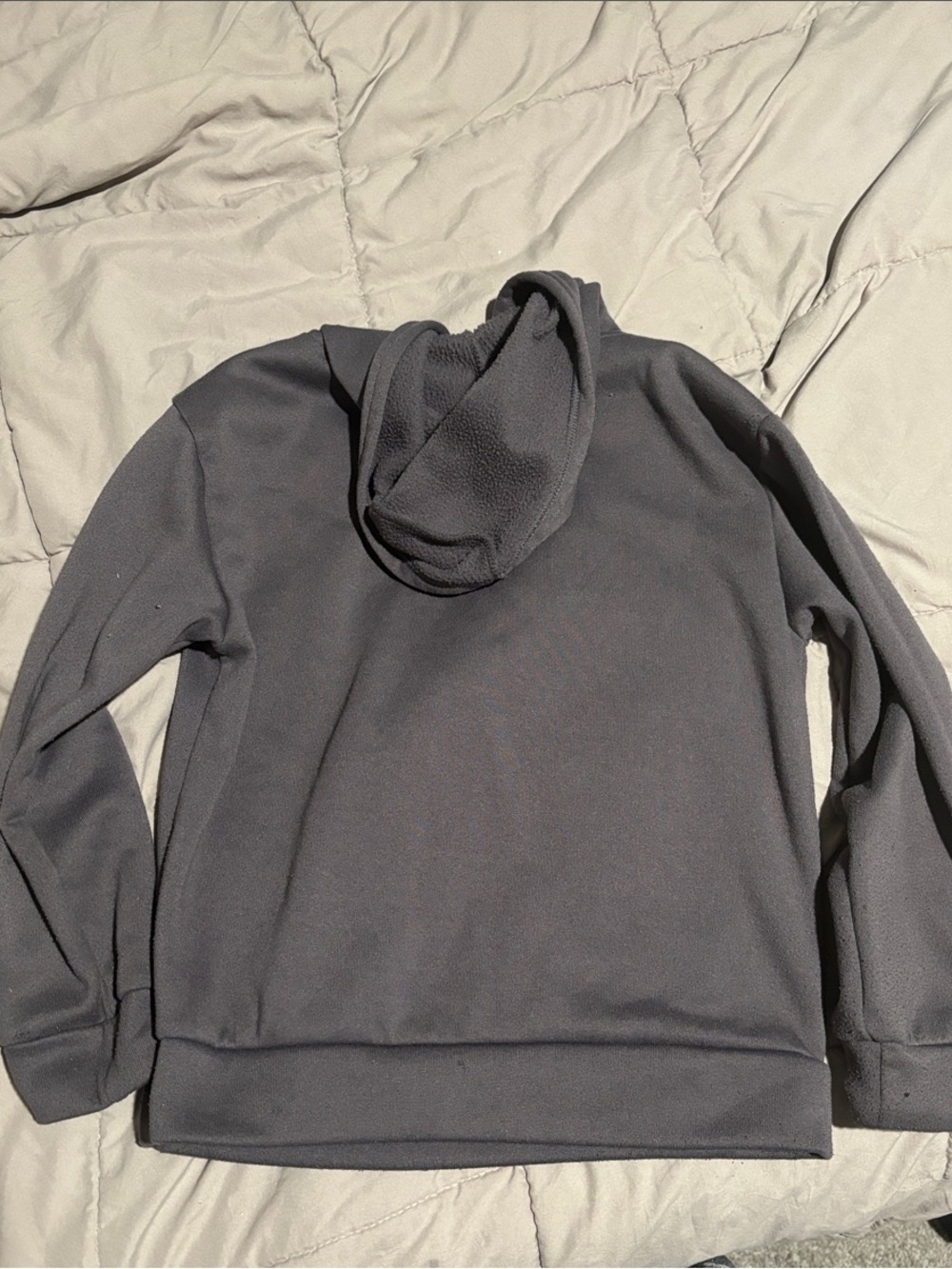 Young boys Hooded Pullover Sweater - Charcoal Gray
